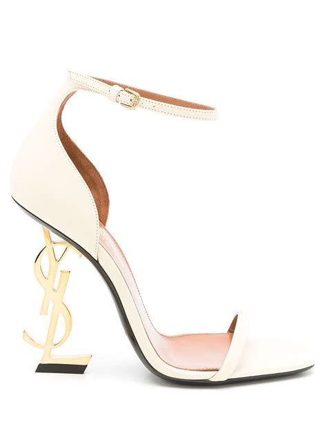 ysl white sandal